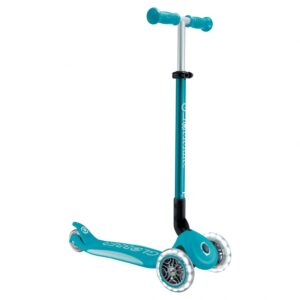 Trotineta Pliabil PRIMO FOLDABLE LIGHTS PLUS V2 Aqua Blue/Pastel Blue GLOBBER