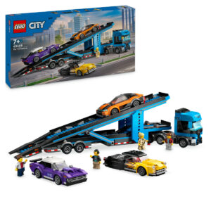 Camion transportor de masini sport City LEGO