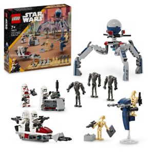 Pachet de lupta Clone Trooper si droid de lupta Star Wars LEGO