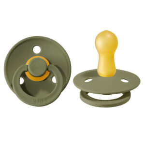 Suzeta din latex Bibs Colour (0-6 luni) culoarea Olive