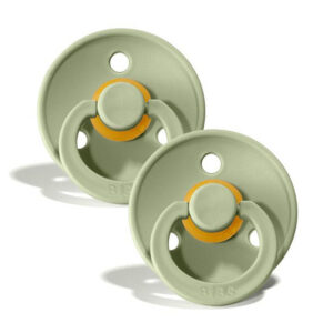 Suzete Colour 6-18 luni 2buc Sage and Sage Bibs