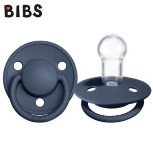 Suzeta din silicon Bibs De Lux 0-36 luni Steel Blue Bibs