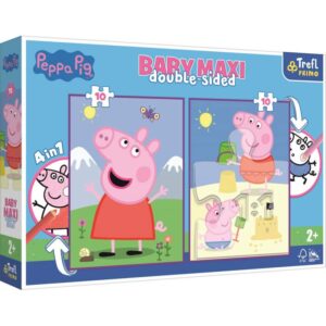 Puzzles - Baby MAXI 2x10 - Peppa's good day / Peppa Pig FSC Mix 70%