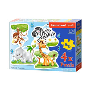Puzzle x4 in asort 3+4+6+9 Castorland