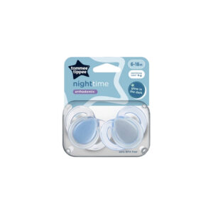 Suzeta ortodontica de noapte silicon 6-18 luni 2 buc Tommee Tippee