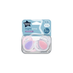 Suzeta ortodontica de noapte silicon 18-36 luni 2 buc Tommee Tippee