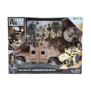 Set de joaca Elite Force Masina Blindata Humvee M1114 cu figurina si accesorii