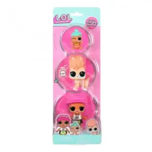 Set 3 figurine L.O.L. Surprise! seria OPP Tot + Pet + Lil Sis - Spike + Cowardly Kitty + Lil Genie