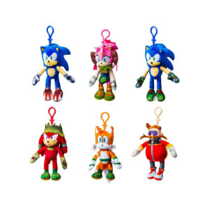 Jucarie de plus cu agatatoare, 15 cm S1, diverse personaje Sonic Prime P.M.I. Ltd