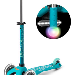 Trotineta Mini Micro Deluxe Magic LED Aqua MICRO