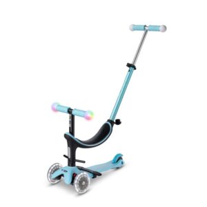 Trotineta Mini2Grow Deluxe Magic LED albastru MICRO