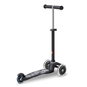 Trotineta Mini Deluxe Eco LED negru MICRO