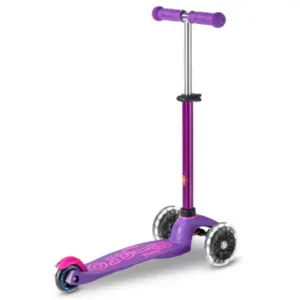 Trotineta Mini Deluxe LED violet/roz MICRO