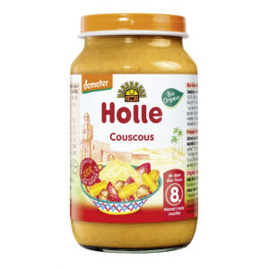 Piure de pui,gris,rosii,morcovi, fenicul Couscous (8m+) 220g Holle