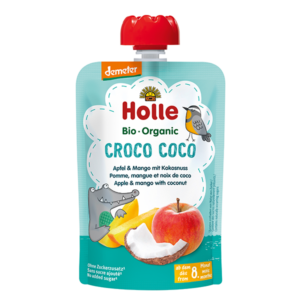 Piure Holle Bio Organic Croco Coco de mere, mango si cocos (8 luni+) 100g