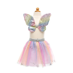 Set curcubeu, aripi si bagheta magica, marimea 4-6 Great Pretenders