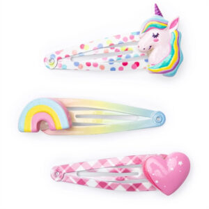 Agrafe de par Unicorn Cutie Hairclips, 3buc Great Pretenders