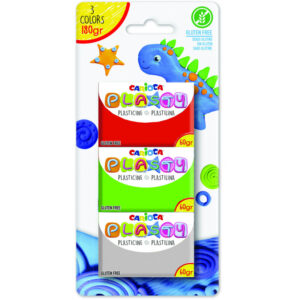 Plastilina Plasty 180gr, 3 culori Carioca