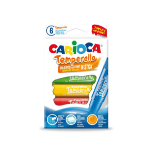 Tempera solida Temperello 6 culori Carioca