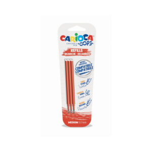 Set rezerve pentru pix care sterge Oops 0.7mm, rosu Carioca
