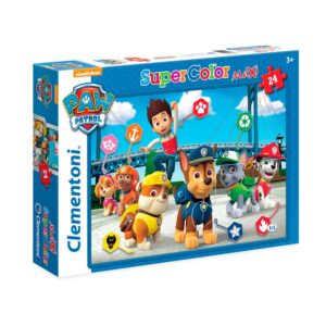 Puzzle Maxi Super color Paw Patrol 24 buc CLEMENTONI