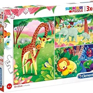 Puzzle Jungla 3x48 4+ CLEMENTONI