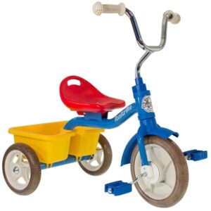 Bicicleta 3 roti + cos spate albastru Italtrike