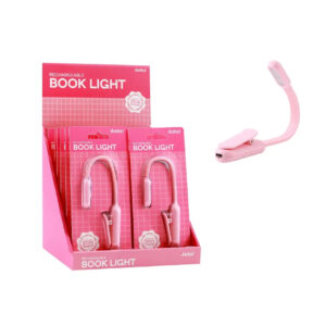 Lumina LED cu clema pentru citit roz iTotal