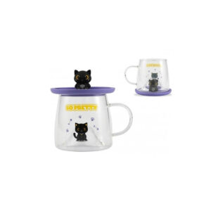 Cana sticla Black Cat 300ml iTotal
