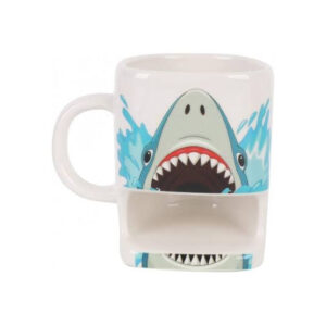 Cana ceramica cu spatiu pentru biscuiti Shark 250ml iTotal