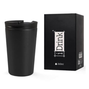 Cana de calatorie 260 ml negru iTotal