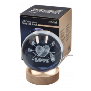 Glob de cristal luminos Follow your Heart, 8cm iTotal