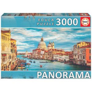 Puzzle Canal Venice Panorama 3000 piese,Educa