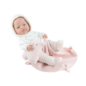 Papusa bebe 45 cm cu ursulet Paola Reina