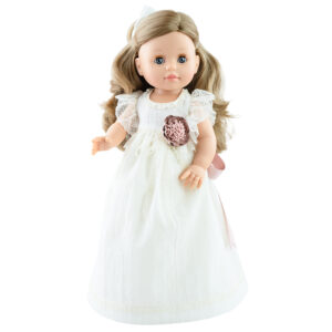 Papusa Emma in rochia alba 42cm PAOLA REINA