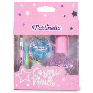 Set de lacuri (perie, pudra cu sclipici, lac de unghii) MARTINELIA