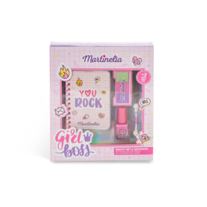 Set produse cosmetice copii Super Girl Notebook MARTINELIA
