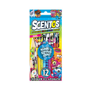 Set creioane aromate colore-Fantezie SCENTOS (12culori)