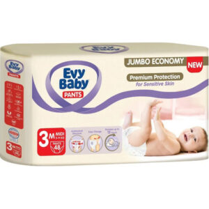 Chilotei-scutece Midi Jumbo 3 5-9kg 48buc Evy Baby