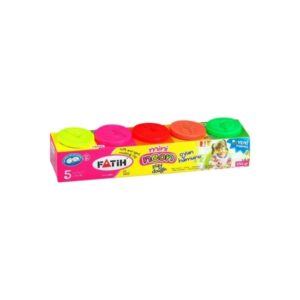 Pasta de modelat Fatih play dough 5buc mini neon 50620