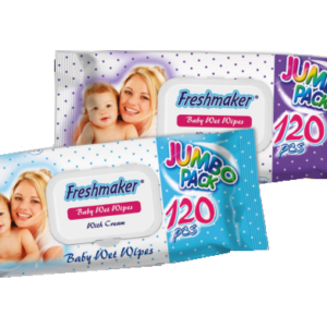 Servetele umede Freshmaker Jumbo pack 120 buc cu capac