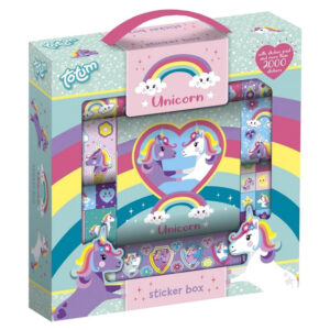 Set abtibilduri Large Box cu unicorni TOTUM