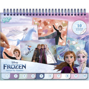 Carte de autocolante de sortare a numerelor Frozen TOTUM