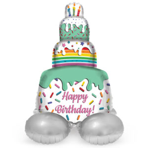 Balon Folie Tort cu Picioare 72cm Folat
