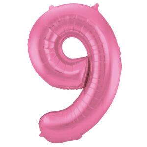 Balon Folie 86cm Matte Roz Cifra 9 Folat