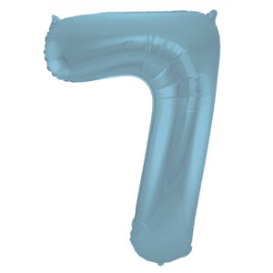 Balon Folie 86cm Matte Pastel Albastru Cifra 7 Folat