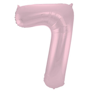 Balon Folie 86cm Matte Pastel Roz Cifra 7 Folat