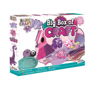 Set de creatie Cutie mare cu sarma plusata, pom pom /roz RMS