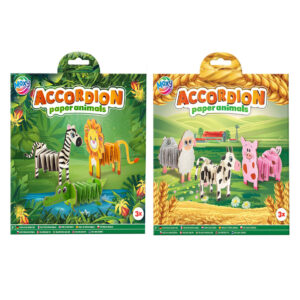 Set creativ Acordion cu animale in asort. GRAFIX