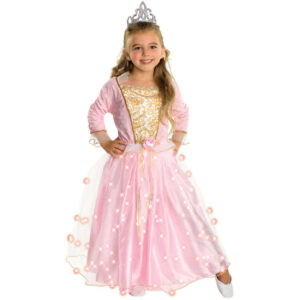 Twinkler Princess rochie roz cu LED mar. Baby RUBIES